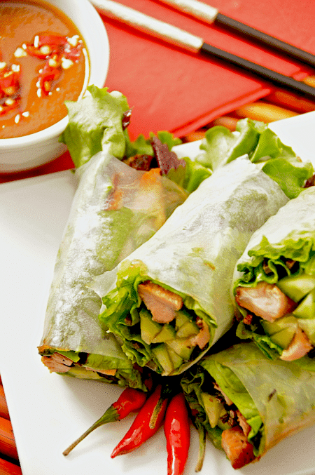 grilled-pork-spring-rolls recipe