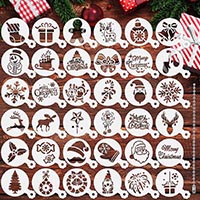 36 Piece Christmas Cookie Stencils
