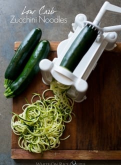 12 Zucchini Noodle Recipes | @WhiteOnRice