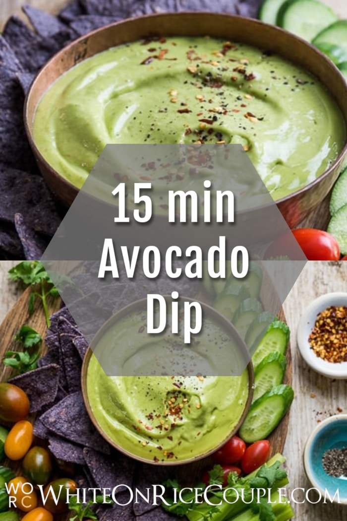 Avocado Dip Recipe collage