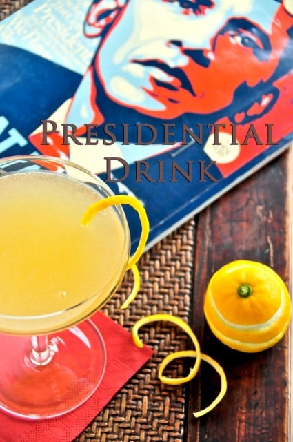 The Presidential Obamatini Cocktail : Martini with pineapple juice for Barack Obama | @whiteonrice