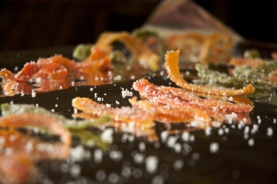 Candied Citrus Peels Recipe on board