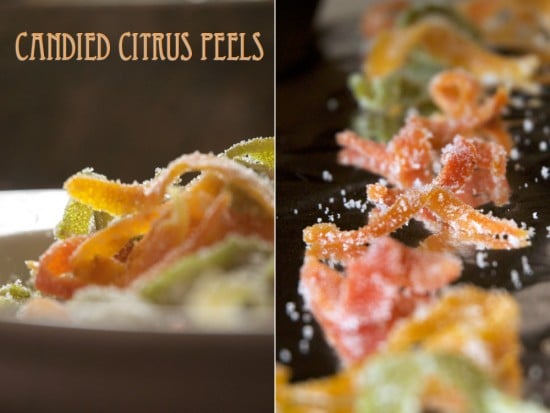Candied Citrus Peels Recipe with sugar