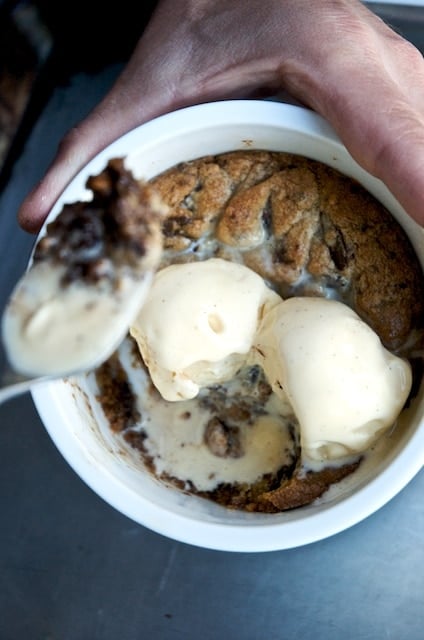 Deep Dish Chocolate Chunk Cookies a La Mode 