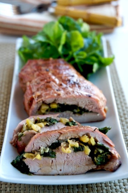 Grilled stuffed hotsell pork loin