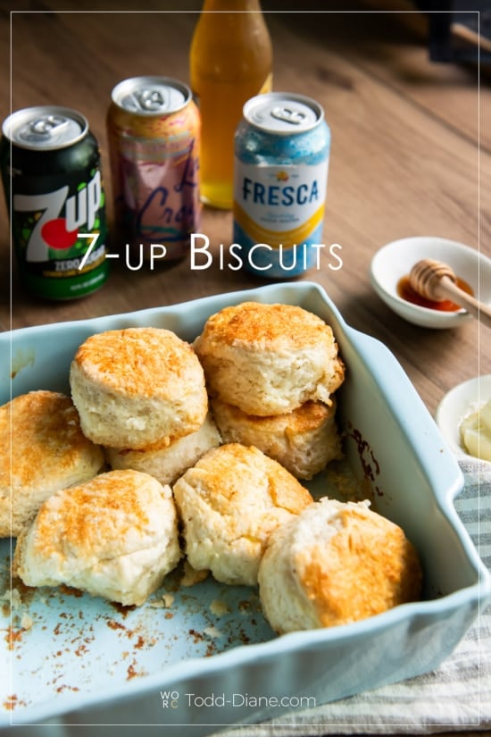 dish of easy 7 up biscuits homemade 