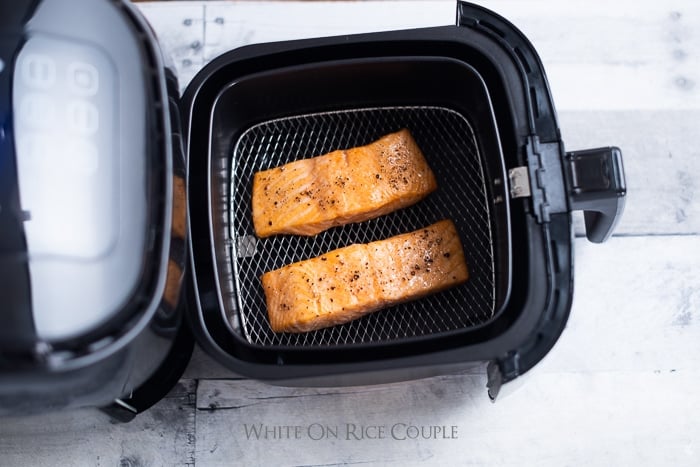 Air Fried Salmon Recipe in Air Fryer Healthy Salmon @whiteonrice