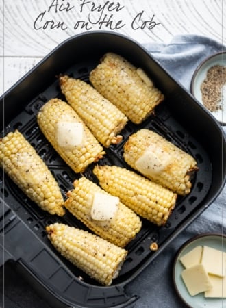 Air Fryer Corn on the Cob Recipe | WhiteOnRiceCouple.com
