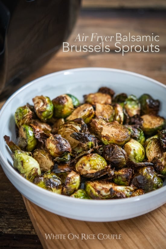 Air Fryer Brussels Sprouts Recipe @whiteonrice