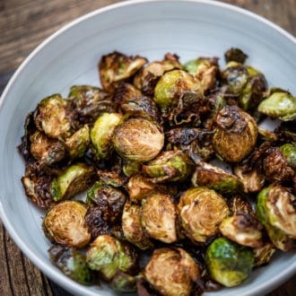 Air Fryer Brussels Sprouts Recipe @whiteonrice