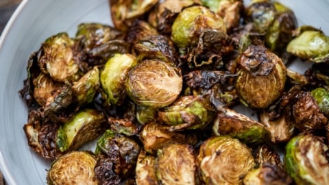 Air Fryer Brussels Sprouts Recipe @whiteonrice