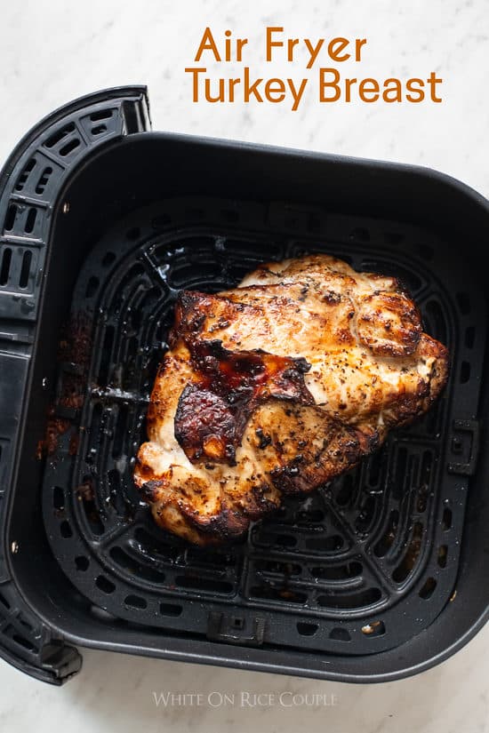 Air Fried Turkey Breast in a basket