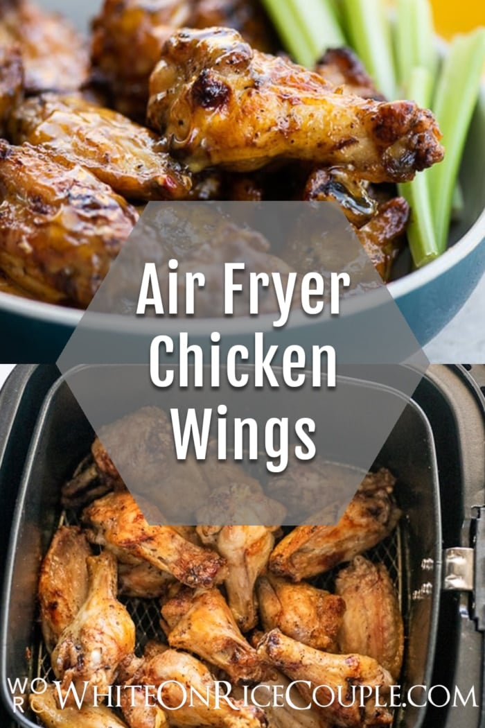 Healthy Air Fried Chicken Wings Recipe in Air Fryer collage