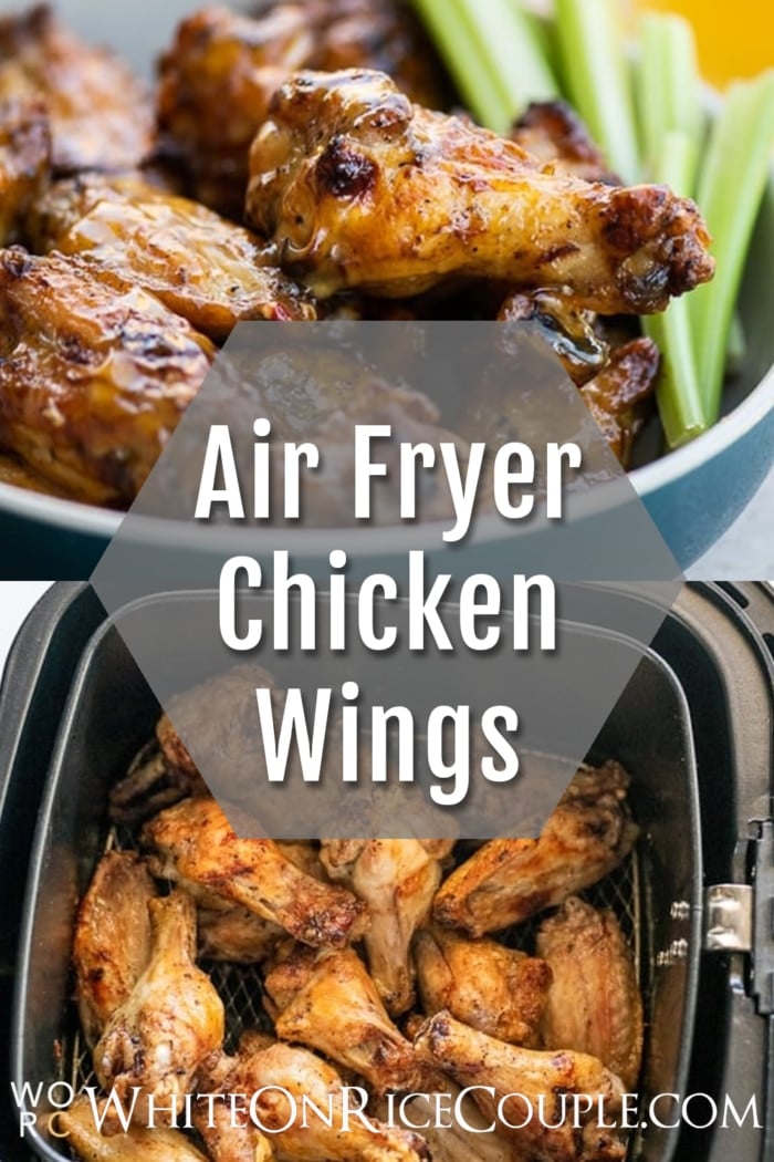 Healthy Air Fried Chicken Wings Recipe in Air Fryer collage