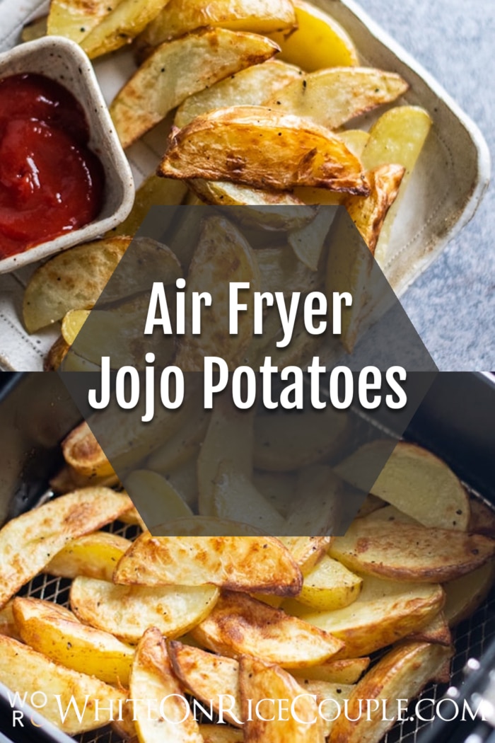 Air Fryer French Fries Potato Wedges collage