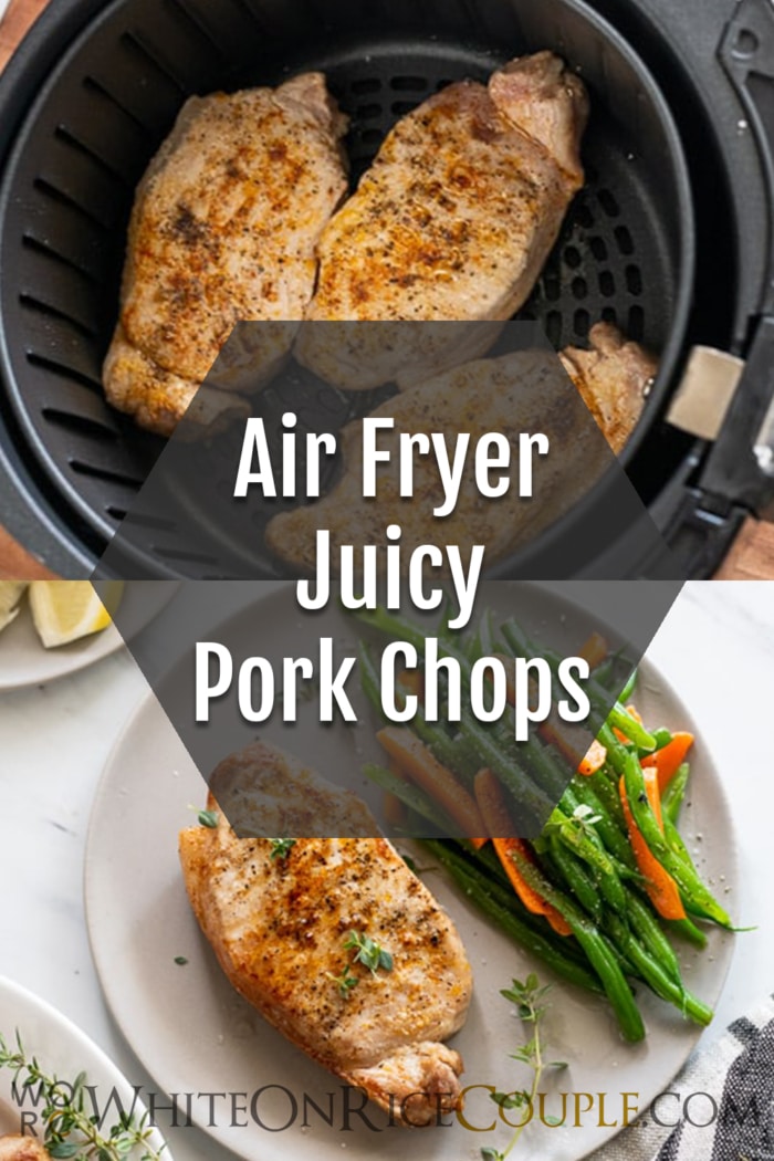 Air Fryer Pork Chops Recipe in Air Fryer collage