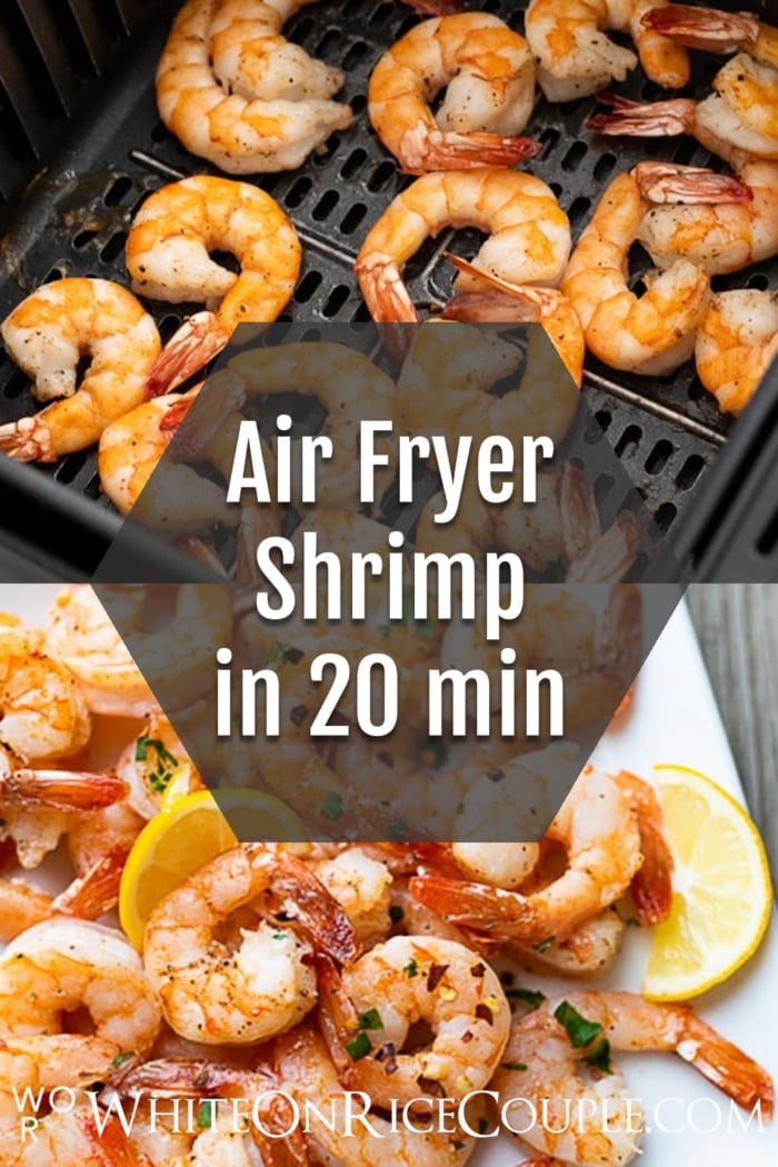 Air Fryer Garlic Shrimp Recipe collage