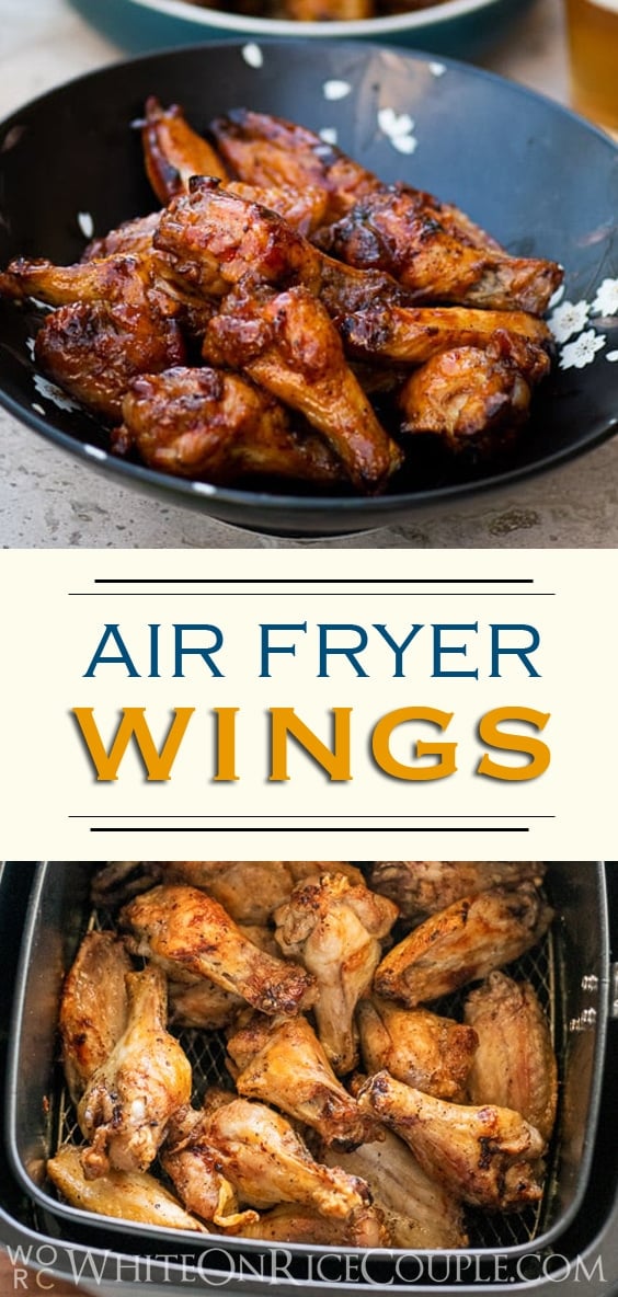 Healthy Air Fried Chicken Wings Recipe in Air Fryer NO OIL | @whiteonrice