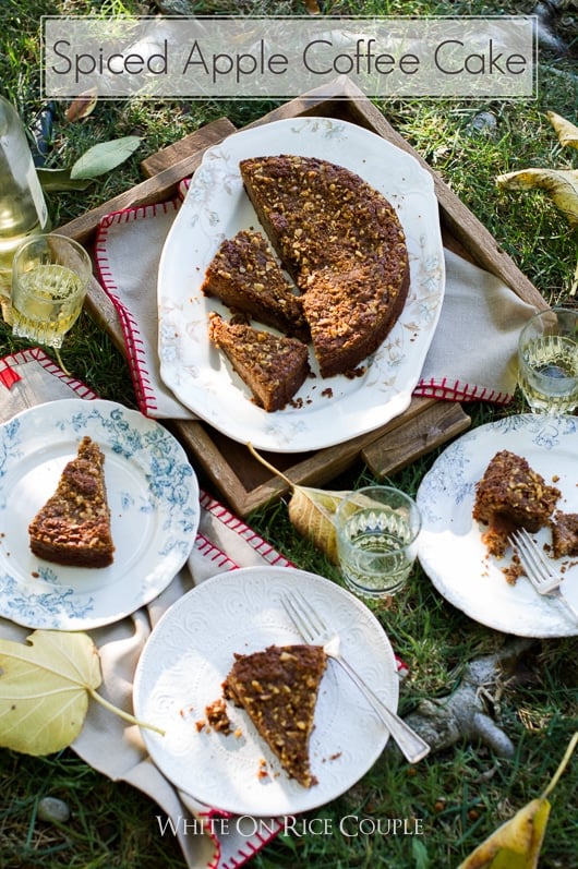 Spiced Apple Coffee Cake on plates