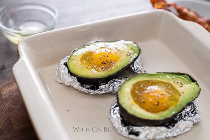 Baked Avocado Eggs - Eating Bird Food