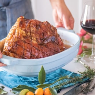 Easy Baked Ham Recipe with Apricot Glaze | WhiteOnRiceCouple.com