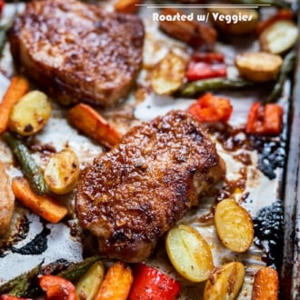 Best Baked Pork Chops Recipe With Bbq Sauce And Veggies So Good