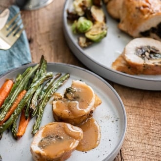 Baked Stuffed Turkey Breast Recipe | @whiteonrice