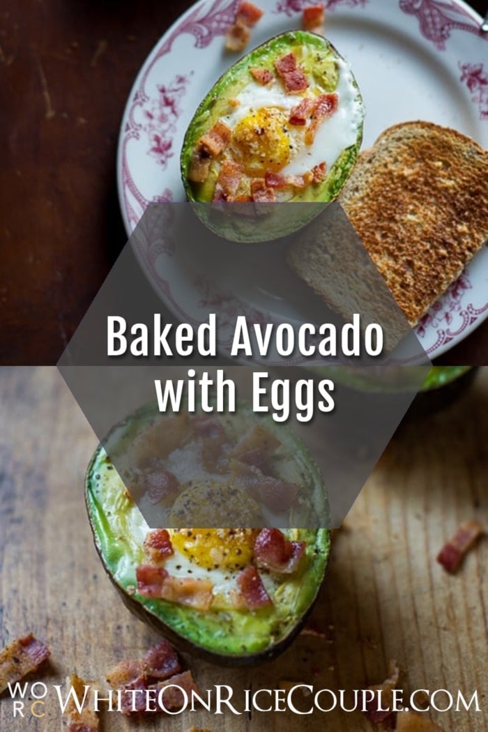 Baked Eggs in Avocado Recipe collage