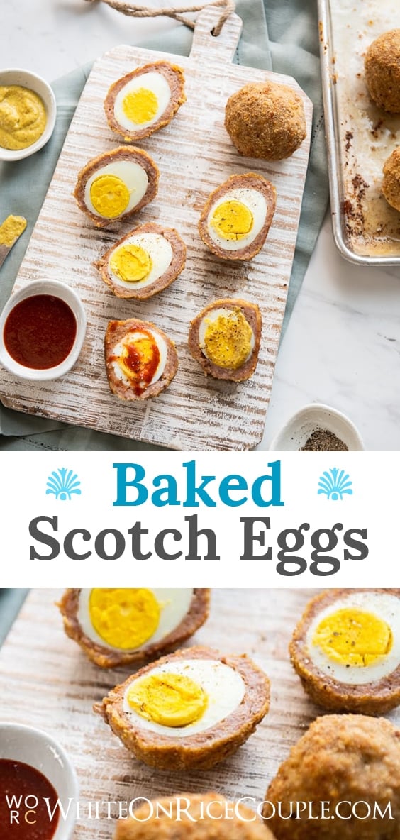 Baked Scotch Eggs Recipe that's Low Carb Keto | WhiteOnRiceCouple.com