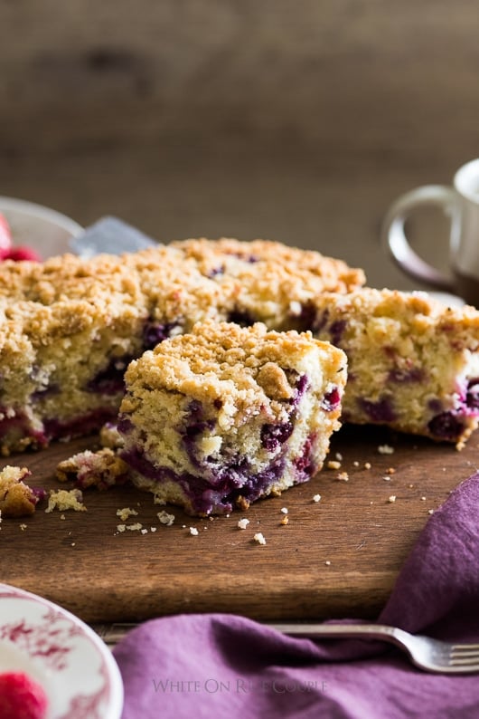 Berry Buttermilk Breakfast Brunch Cake that's moist, tender and delicious