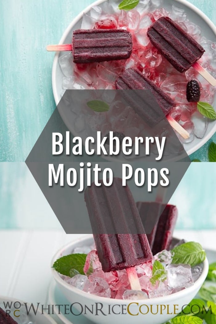 Blackberry Mojito Pops collage