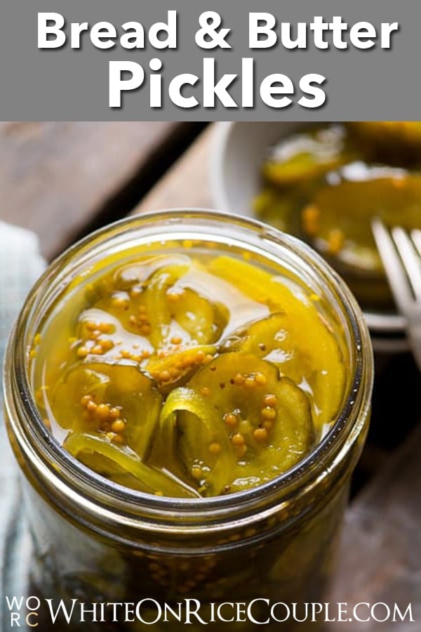 Easy Bread and Butter Pickles Recipe from @whiteonrice
