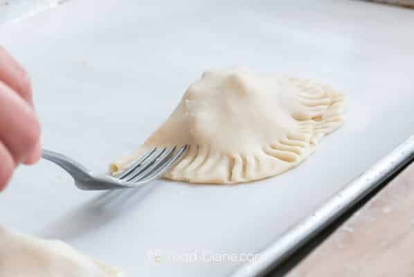 Sealing edges with a fork