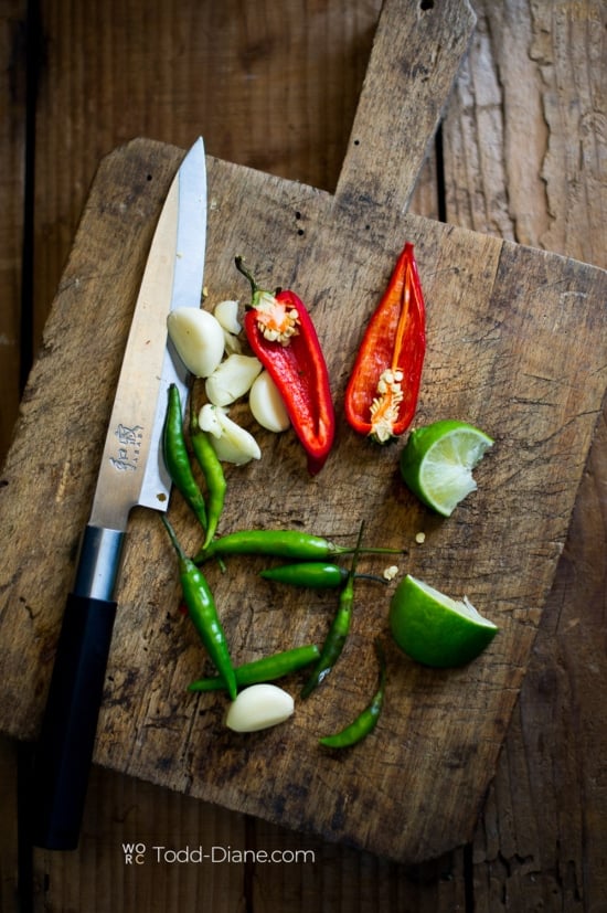 ingredients for chili fish sauce 