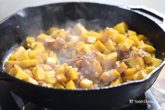 cooling cooked filling