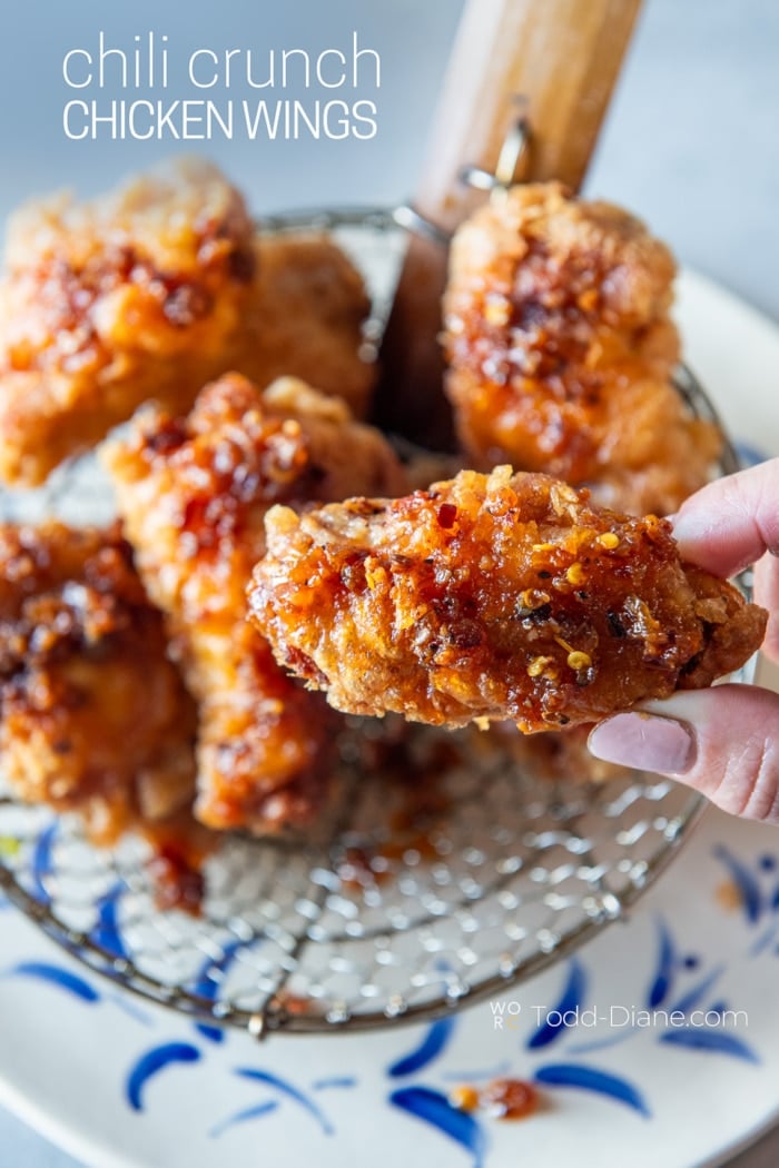 Chili Crisp Chicken Wings With Homemade Chili Oil 