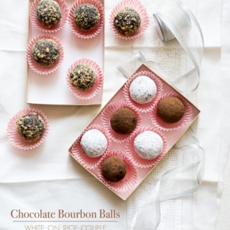 Chocolate Bourban Balls Recipe or Rum balls Recipe @whiteonrice