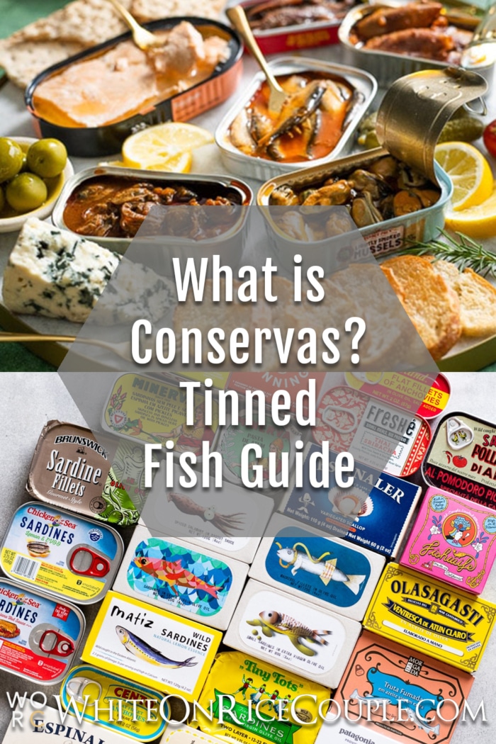 Canned seafood Conservas Guide collage