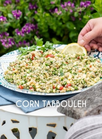 lemon with corn tabouli tabbouleh