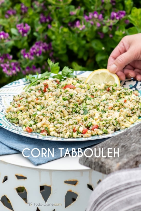 lemon with corn tabouli tabbouleh 