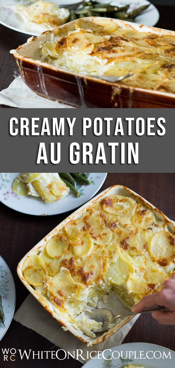 Creamy Potatoes au Gratin Recipe or Cream Scalloped Potatoes