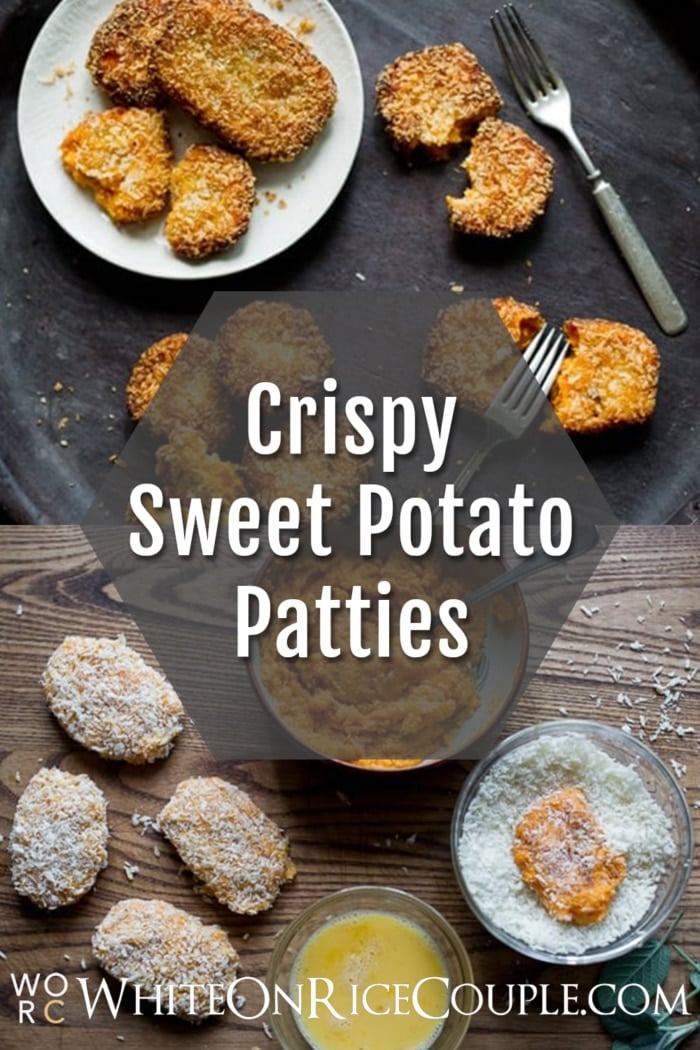 sweet potato croquettes collage