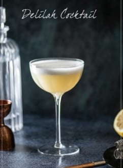 Delilah or White Lady Cocktail