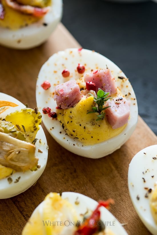 Deviled Egg Bar for Brunch and Easy Deviled Egg Recipe