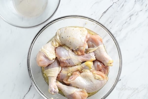 Chicken in marinade