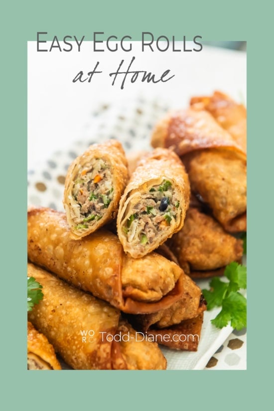 cut egg roll in half