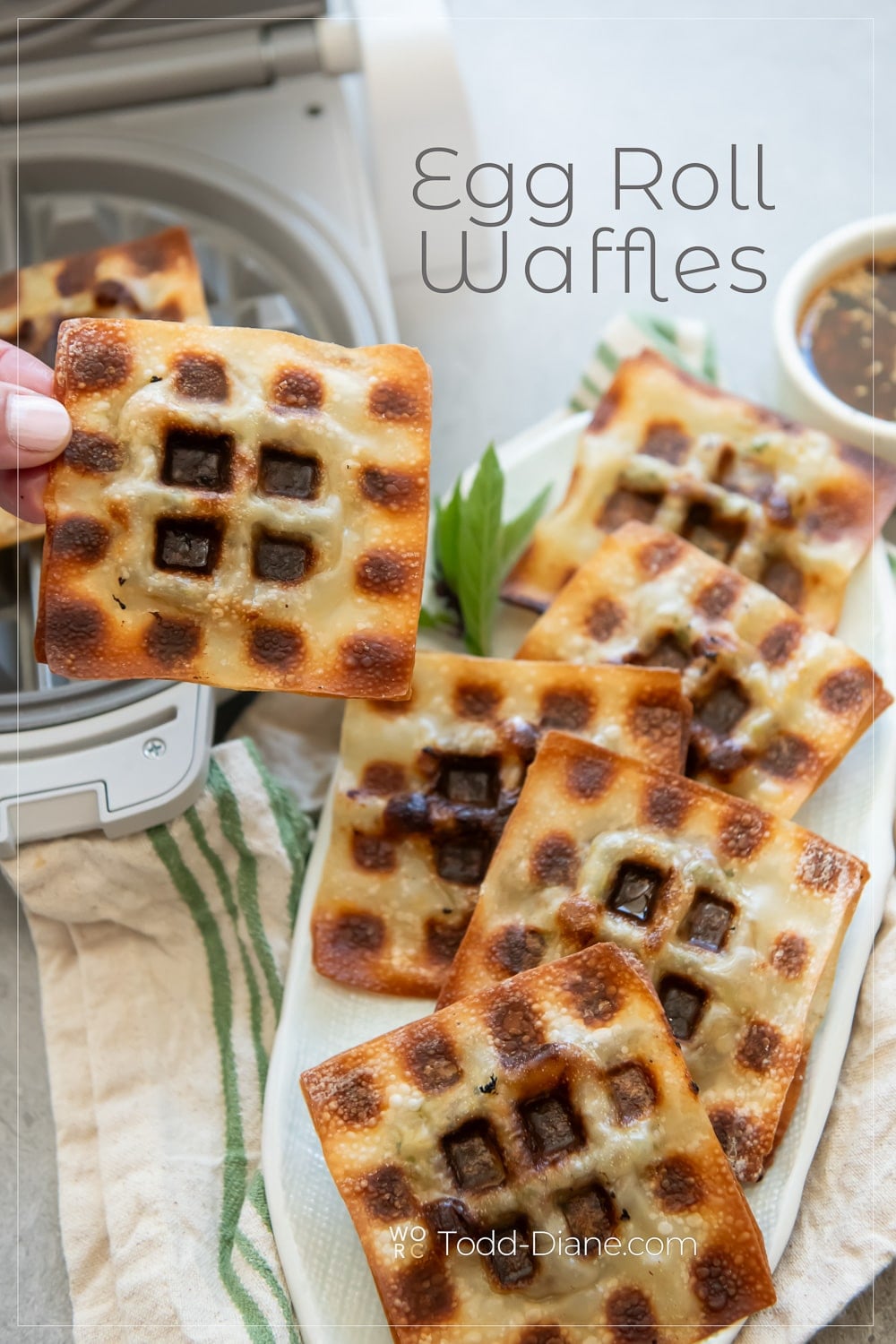 Egg Roll Waffles Recipe VIRAL RECIPE | White On Rice Couple