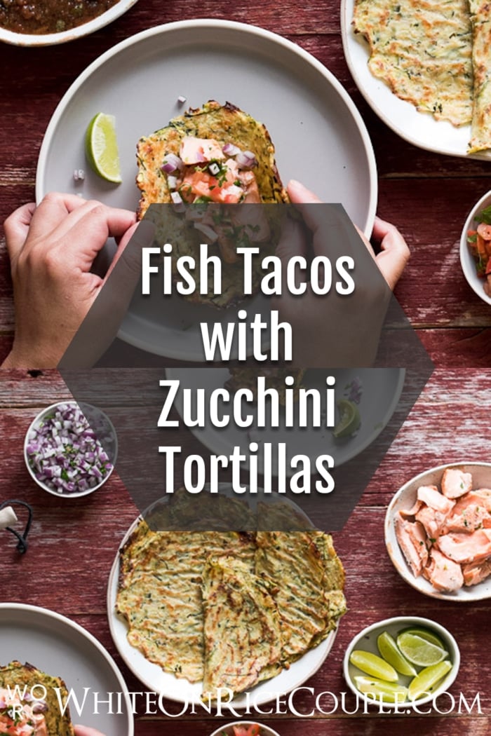Healthy Zucchini Soft Taco Tortillas made from grated zucchini collage