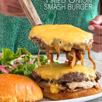topping patty over burger