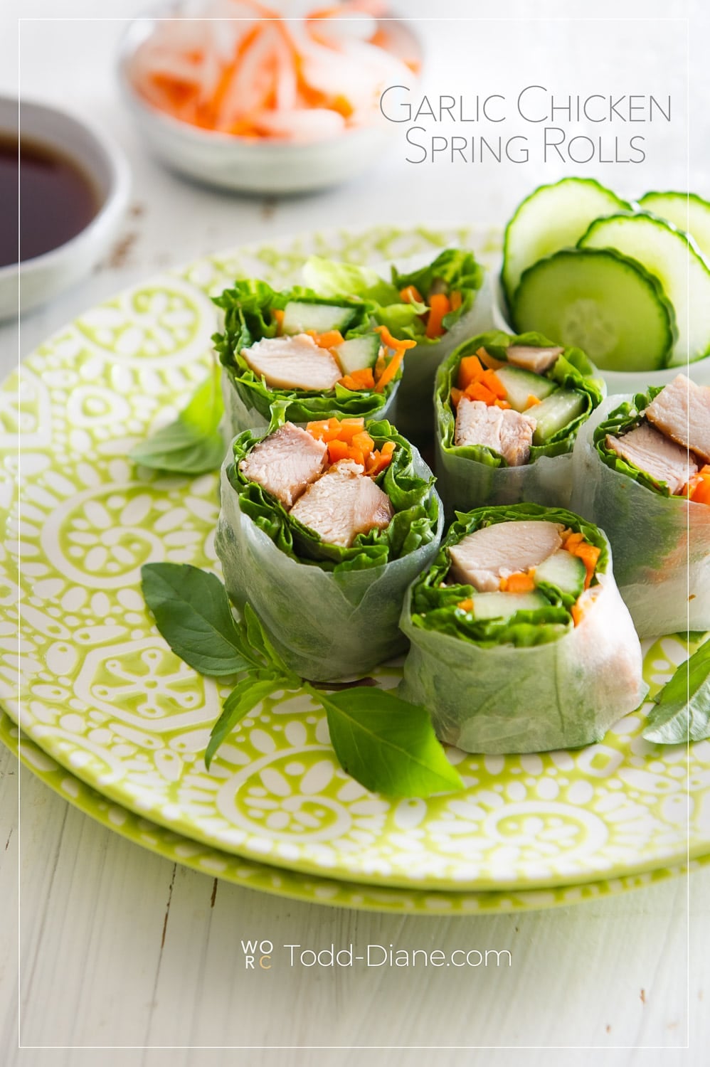 Rouleaux de printemps hachés au poulet 